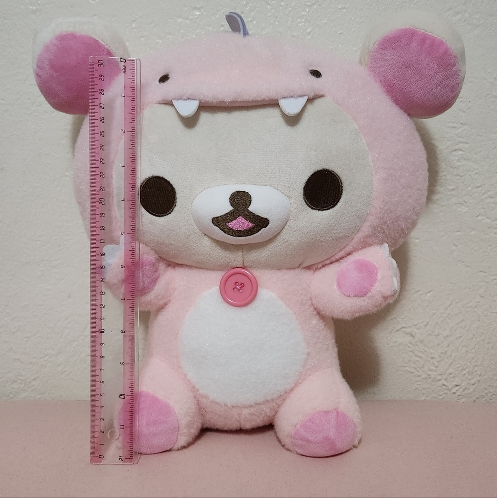 Korilakkuma Pink Dinosaur Plush - Picture 2 of 6